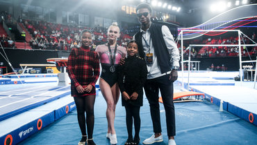 Промес со своей семьей посетил Международный турнир по спортивной гимнастике