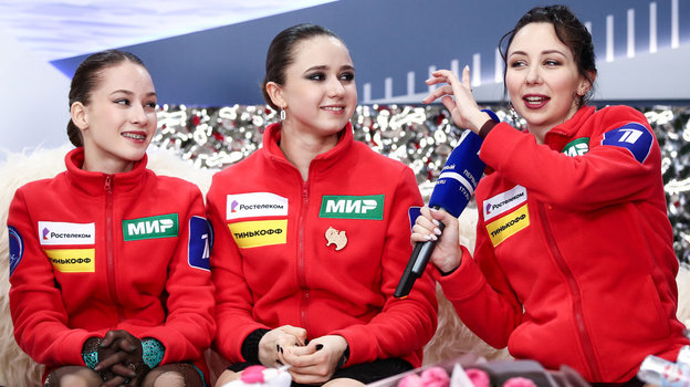 Софья Акатьева, Камила Валиева, Елизавета Туктамышева. Фото Дарья Исаева, "СЭ"