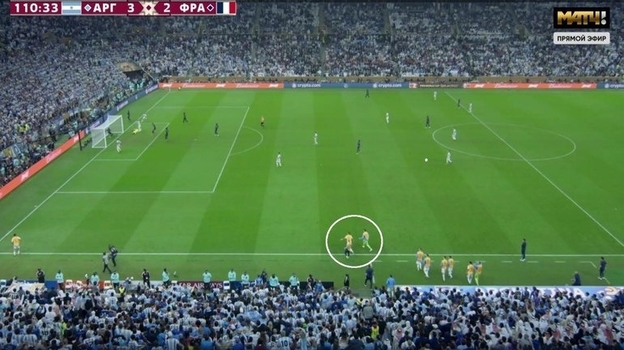 Гол Лионеля Месси в финале ЧМ-2022. Фото Скриншот трансляции