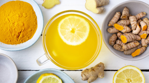 Напиток имбирный с лимоном и медом