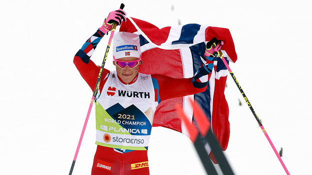 Норвежский лыжник Йоханнес Клебо.