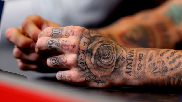 Татуировки на руках футболиста Серхио Рамоса