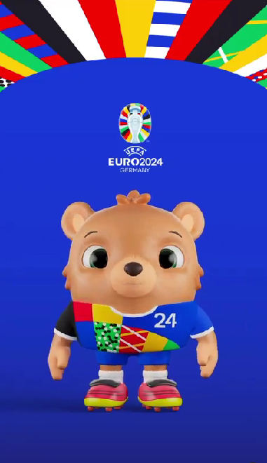 УЕФА презентовал маскота на чемпионат Европы2024