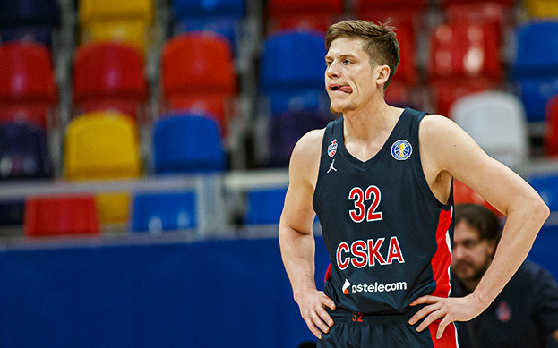 El jugador de baloncesto del CSKA, Jonas Jerebko.