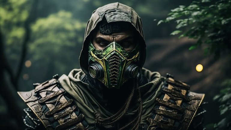 Косплей на Скорпиона из Mortal Kombat X | Пикабу