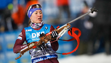 Биатлонистка Дарья Виролайнен.