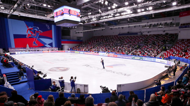 Вид ледовой арены в Челябинск