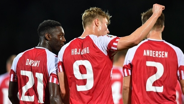 Гол Хойлунда помог Дании обыграть Сан-Марино в отборочном турнире Евро-2024