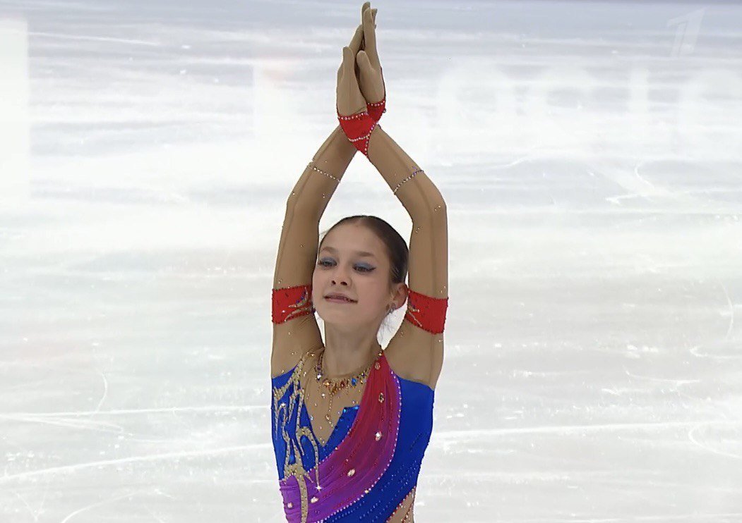 Мария Агаева: видео короткой программы Гран-при России 21 октября 2023года. Спорт-Экспресс
