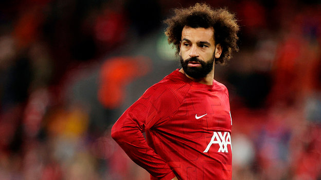 利物浦足球运动员穆罕默德·萨拉赫。