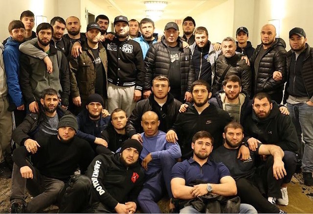 Дагестанцы на UFC 223 в Нью-Йорке в апреле 2018 года.
