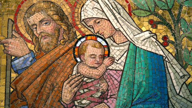 Мозаика Девы Марии и ребенка Иисуса