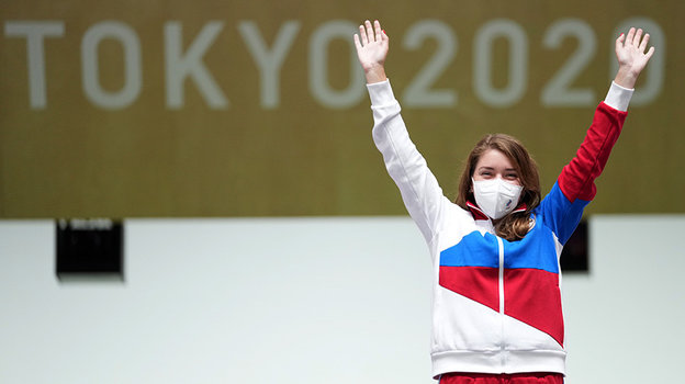 Виталина Бацарашкина сделала золотой дубль на Олимпиаде-2020 в Токио. Стрелок Виталина Бацарашкина.