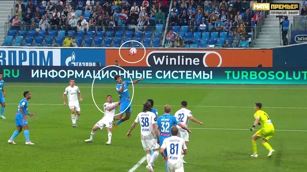 Эпизод матча «Зенит» — «Оренбург».