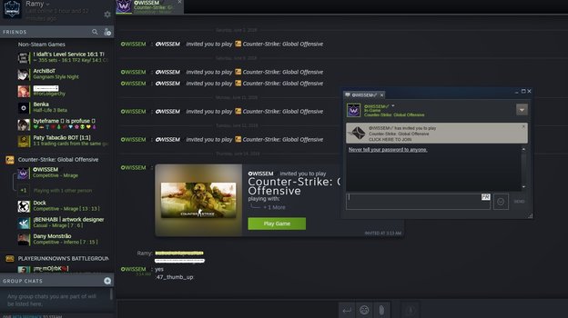 Steam Chat.