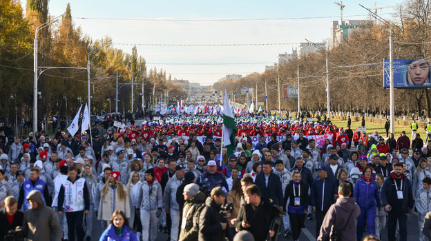 Всероссийский день ходьбы на форуме «Россия — спортивная держава» в Уфе.