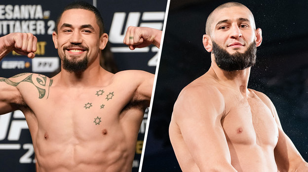 Роберт Уиттакер и Хамзат Чимаев. Бойцы UFC Роберт Уиттакер и Хамзат Чимаев