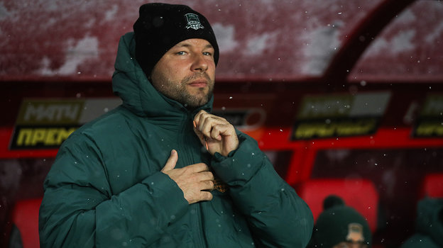 Главный тренер «Краснодара» Мурад Мусаев. Главный тренер «Краснодара» Мурад Мусаев.