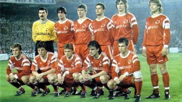 Игроки «Спартака» перед матчем с «Реалом» в Мадриде. 20 марта 1991 года.