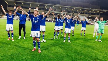 Футболисты «Динамо» после поражения от «Спартака» (0:1) в зимнем кубке.