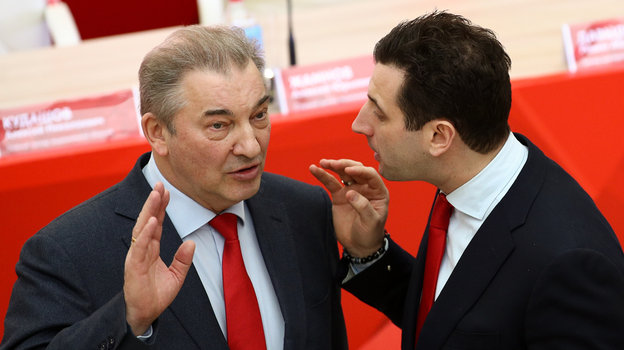 Владислав Третьяк и Роман Ротенберг. Владислав Третьяк и Роман Ротенберг.