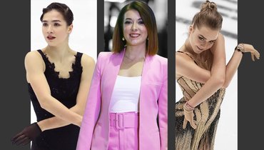 Фигуристки Станислава Константинова, Екатерина Боброва и Елена Радионова