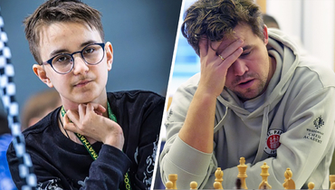 Российский школьник обыграл Карлсена за 33 хода. Парню всего 15 лет
