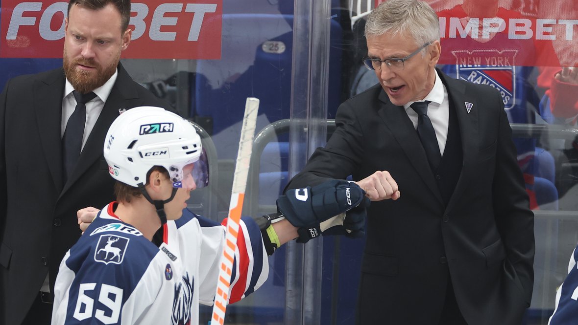 Igor Larionov Sr. and Igor Larionov Jr. together.
