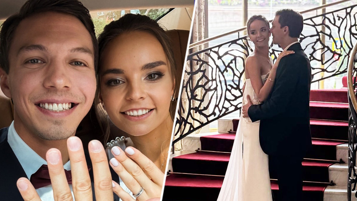 Фигурист Дмитрий Соловьев и гимнастка Дина Аверина