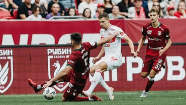 «Спартак» обыграл «Рубин» (2:0) в матче 6-го тура РПЛ 23 августа.