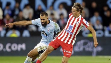 «Сельта» ушла от поражения в матче с «Атлетико», мадридцы завершили игру вдесятером