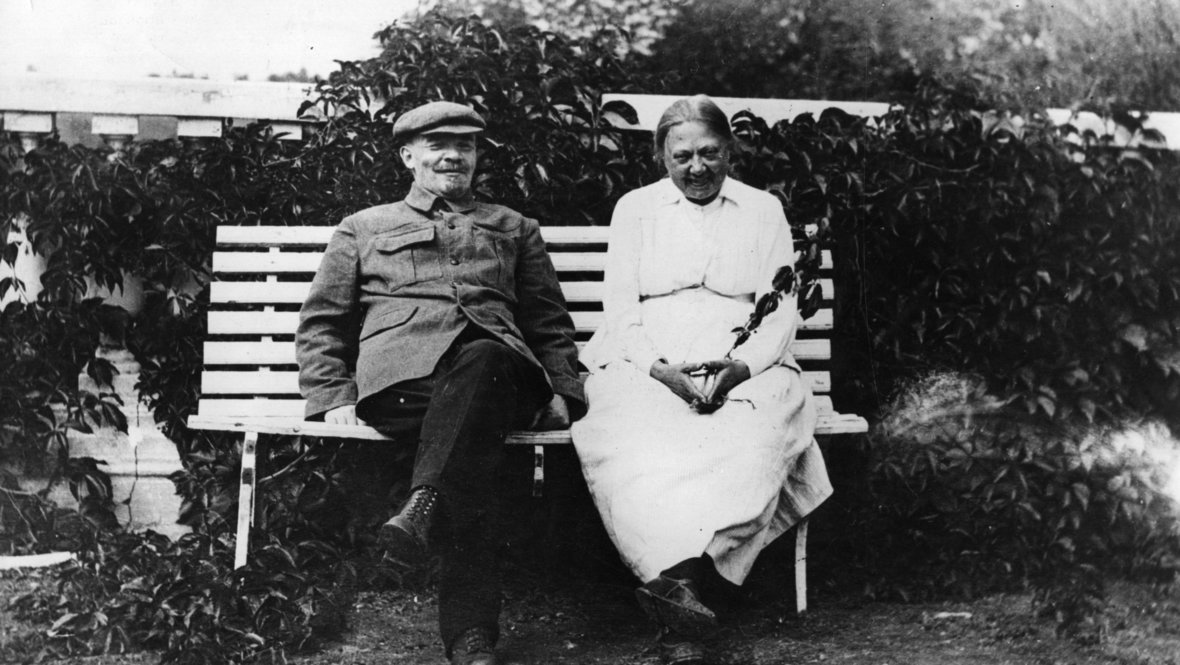 Владимир Ленин и Надежда Крупская.