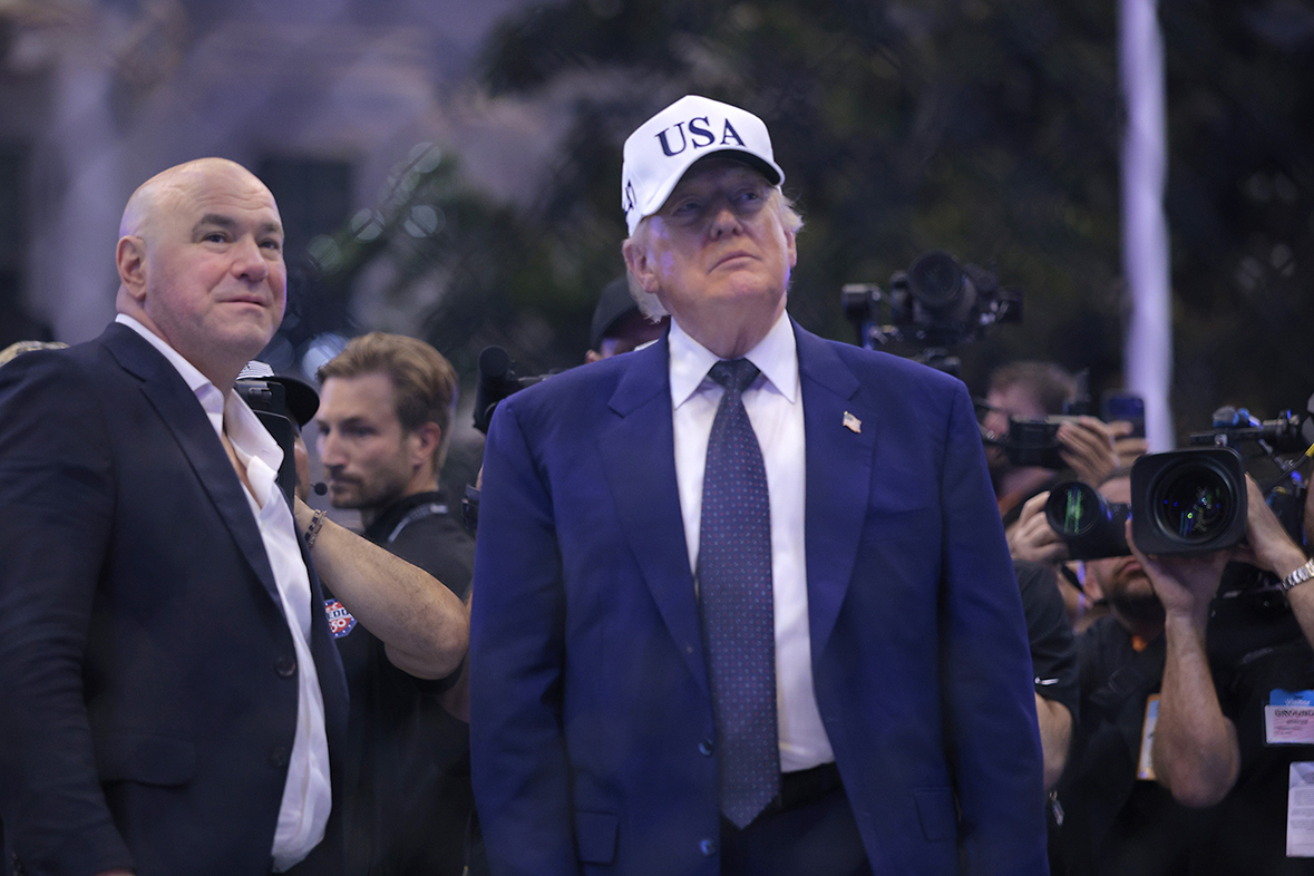 Дана Уайт и Дональд Трамп.