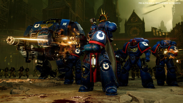 Космодесантники в Total War: Warhammer 40,000.