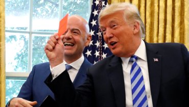 Джанни Инфантино и Дональд Трамп.
