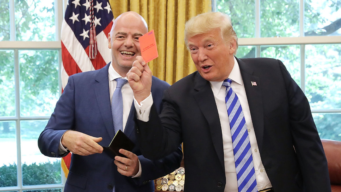Джанни Инфантино и Дональд Трамп.