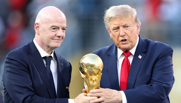 Джанни Инфантино и Дональд Трамп.