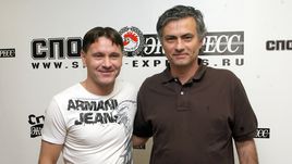 2008 год. Москва. Дмитрий АЛЕНИЧЕВ и Жозе МОУРИНЬЮ в редакции
