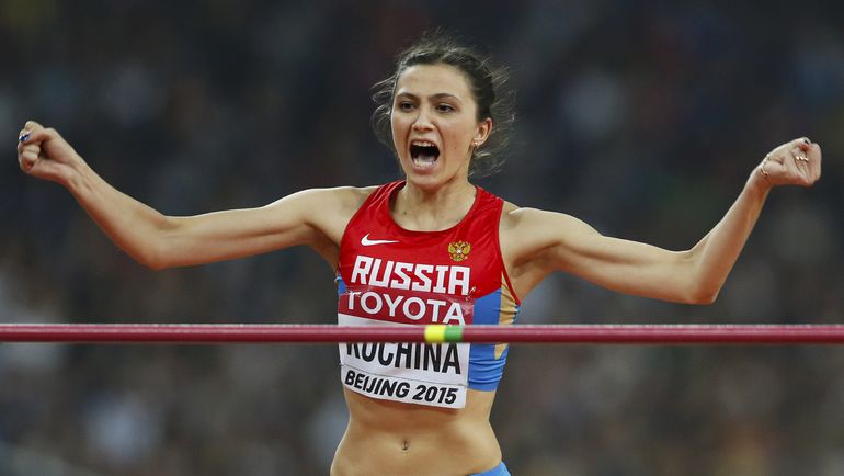 Мария КУЧИНА принесла России третью победу подряд на чемпионатах мира в соревнованиях у женщин в прыжках в высоту. Фото REUTERS