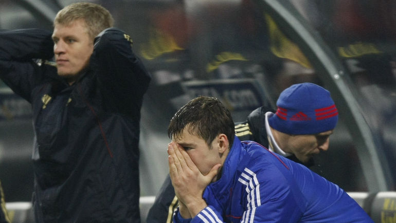 18 ноября 2009 года. Марибор. Словения - Россия - 1:0. Сборная России не попадает на чемпионат мира-2010. Фото Александр ФЕДОРОВ,