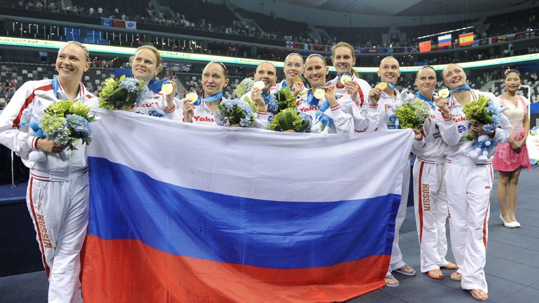 23 июля 2011 года. Шанхай. Сборная России: снова золото! Фото AFP