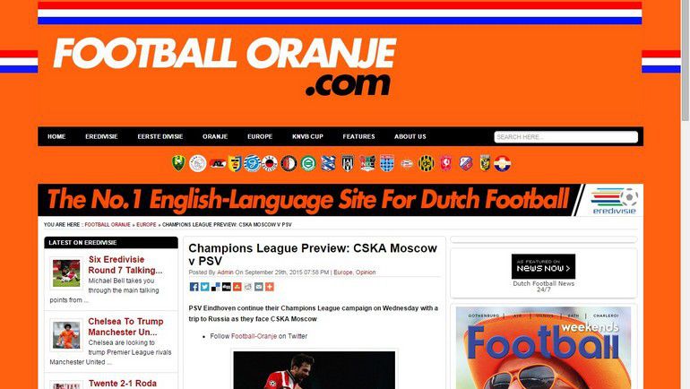 FOOTBALL ORANJE. FOOTBALL ORANJE.