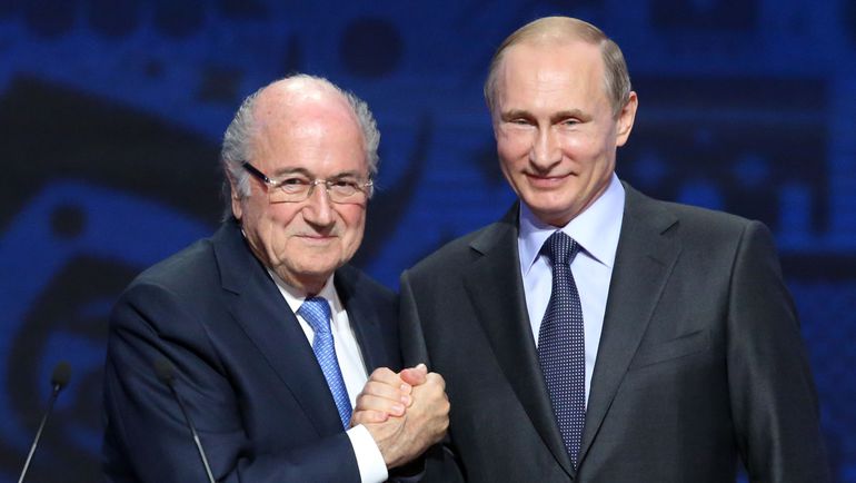 Йозеф БЛАТТЕР и президент России Владимир ПУТИН. Фото REUTERS Йозеф БЛАТТЕР и президент России Владимир ПУТИН. Фото REUTERS