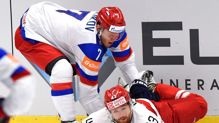 6 мая. Острава. Россия – Дания – 5:2. Дмитрий КУЛИКОВ (7) на чемпионате мира. Фото AFP 6 мая. Острава. Россия – Дания – 5:2. Дмитрий КУЛИКОВ (7) на чемпионате мира. Фото AFP