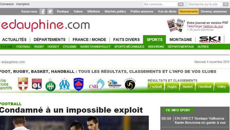 La Dauphine libere. La Dauphine libere.