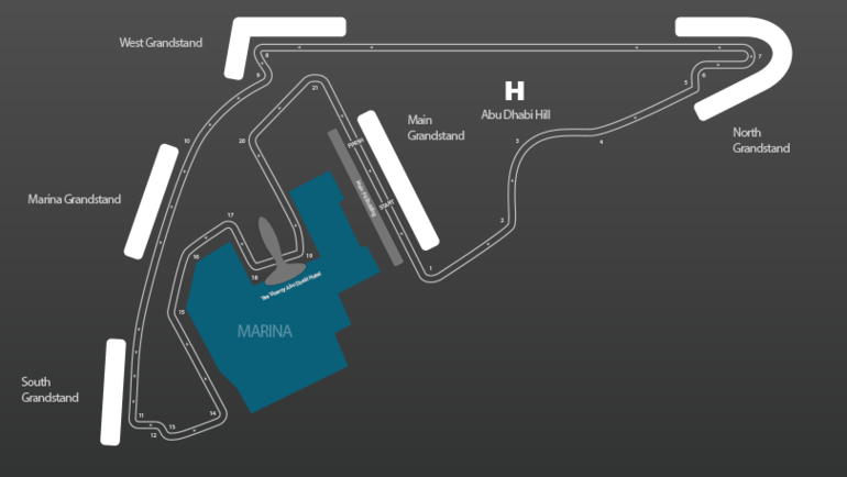 YAS MARINA CIRCUIT.