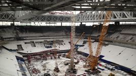 Среда. Санкт-Петербург. Вид на стадион со стороны