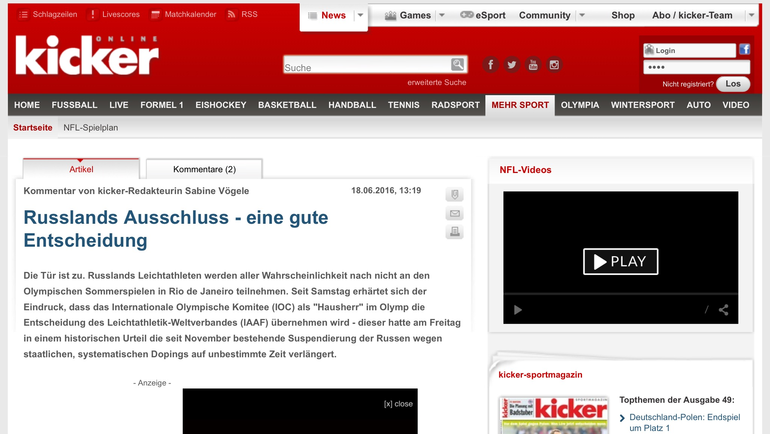 KICKER. KICKER.