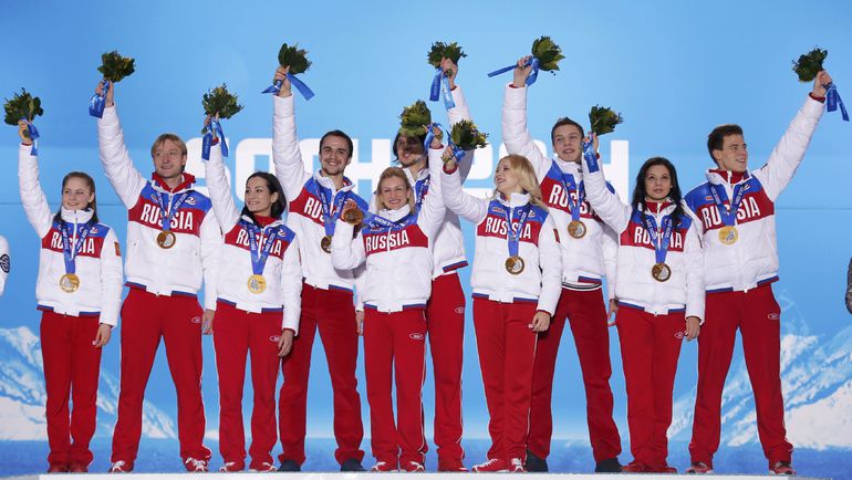 Сборная России - олимпийский чемпион Сочи в команде. Фото REUTERS Сборная России - олимпийский чемпион Сочи в команде. Фото REUTERS
