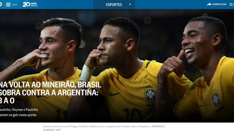 O GLOBO. O GLOBO.